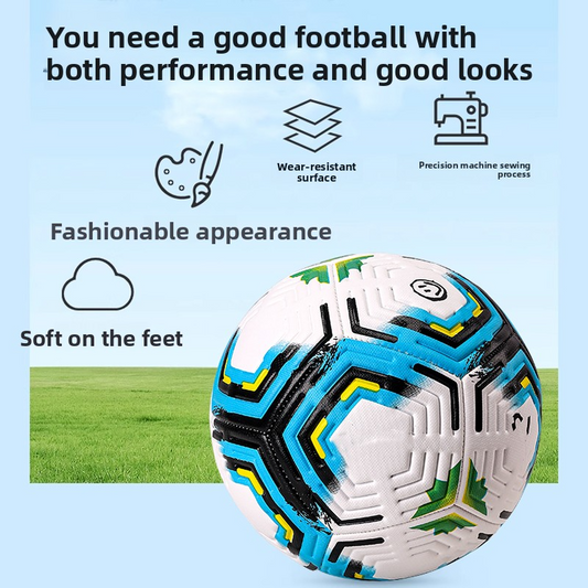 UEFA Champions League World Cup Football Seamless Hot Bonding No. 4 and No. 5 Children, Students, Adults Match Football Gift Giving