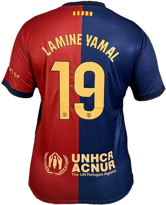 Lamine Yamal #19 Home Soccer Jersey for Men Fan Version