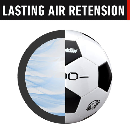 Franklin Sports Soccer Balls - Youth & Adult - Sizes 3, 4 & 5 - Single & Bulk Packs - Black & White