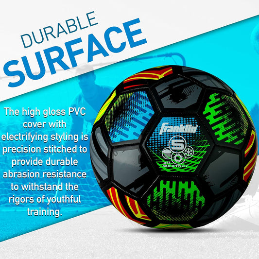 Franklin Sports Mystic Soccer Balls - Soccer Ball and Air Pump Sets - Multiple Size Soccer Balls - Soft Cover - Perfect for Kids and Adults